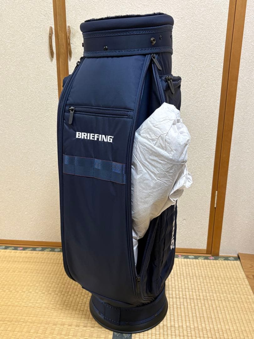 未使用)ブリーフィング ゴルフ キャディバッグ CR-6 #03 ネイビー