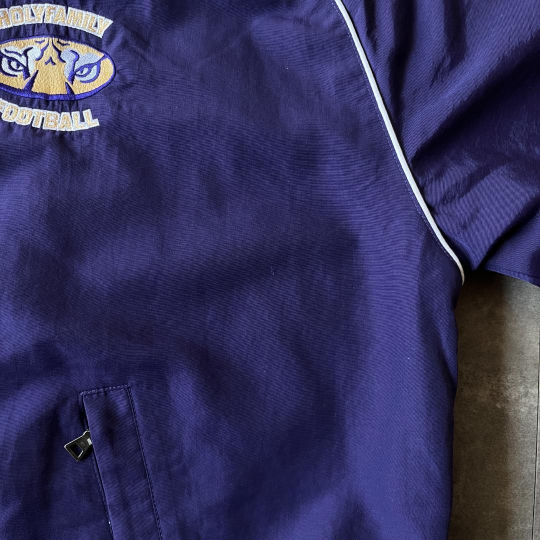 90s RUSSELL ATHLETIC ナイロン ハーフジップ XL A71