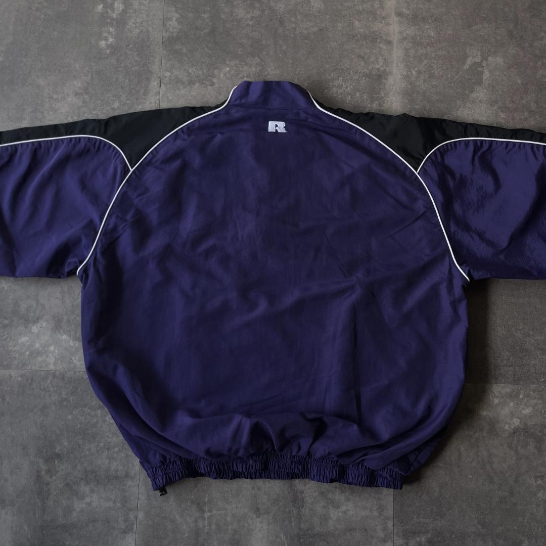 90s RUSSELL ATHLETIC ナイロン ハーフジップ XL A71