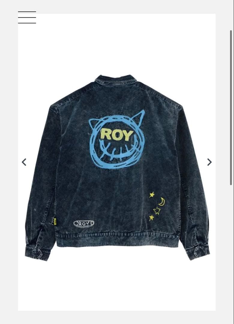 ROY reflect overjoy コーデュロイジャケット ネイビー