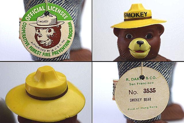 1970’s SMOKEY BEAR スモーキーベア ビンテージ TOY ソフビ