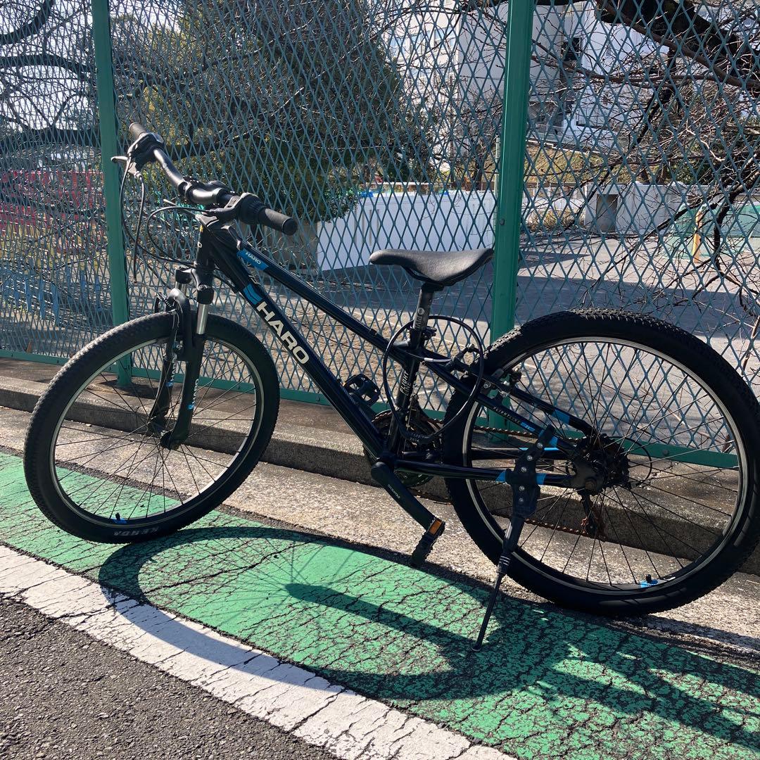 HARO ジュニアスポーツ自転車 24インチ ブラック/ブルー