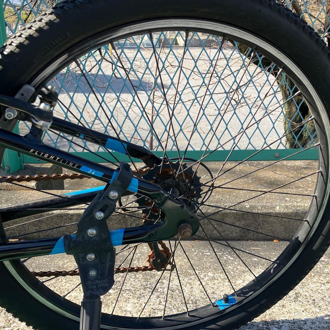 HARO ジュニアスポーツ自転車 24インチ ブラック/ブルー