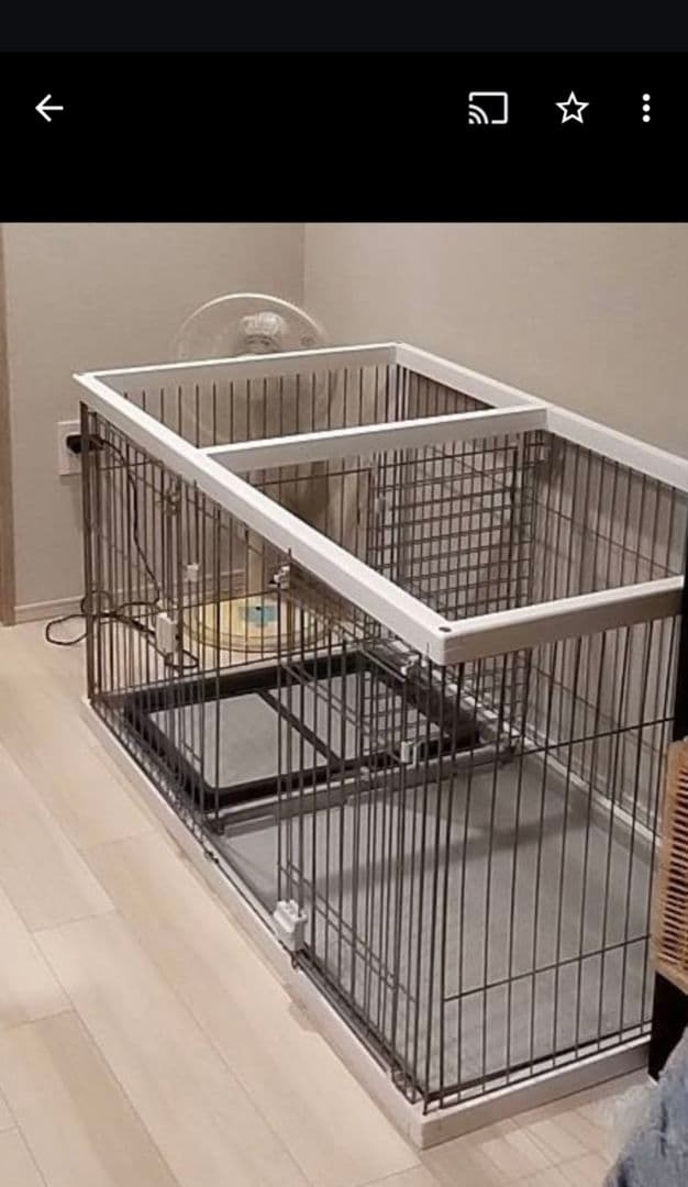 ヤマヒサ トイレのしつけが出来るドッグルームサークル ホワイト ワイド