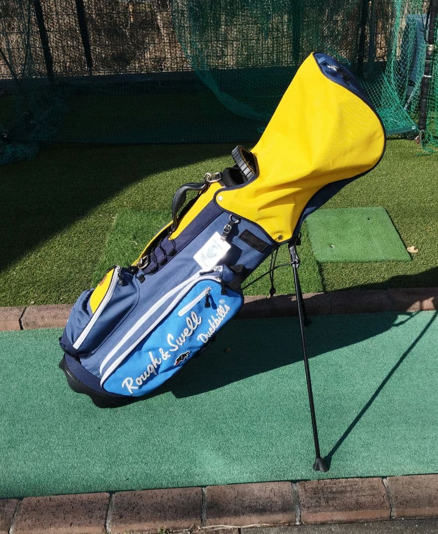 Rough & Swell キャディバッグ ネイビーイエロー