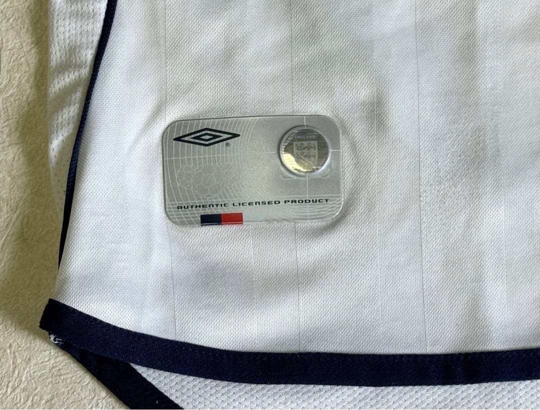 アンブロ　イングランド代表　ベッカム　長袖　ユニフォーム　ゲームシャツ