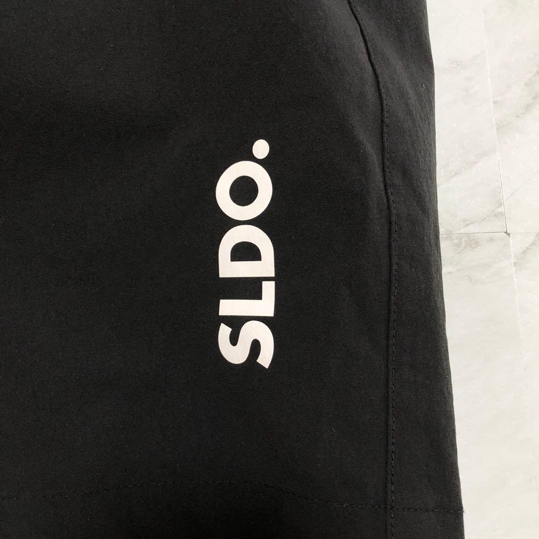 【美品】SLDO. ショートパンツ 速乾 ストレッチ ロゴ ブラック ゴルフ M