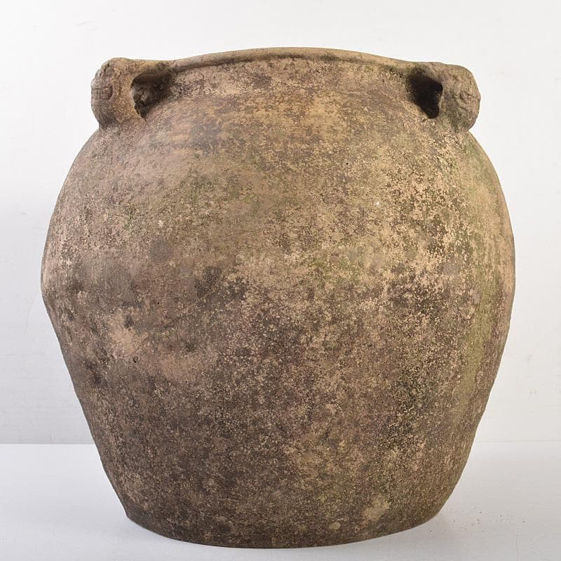 朝鮮美術　須恵器　新羅土器　新羅無釉土　四獣耳壺　M　R7540F