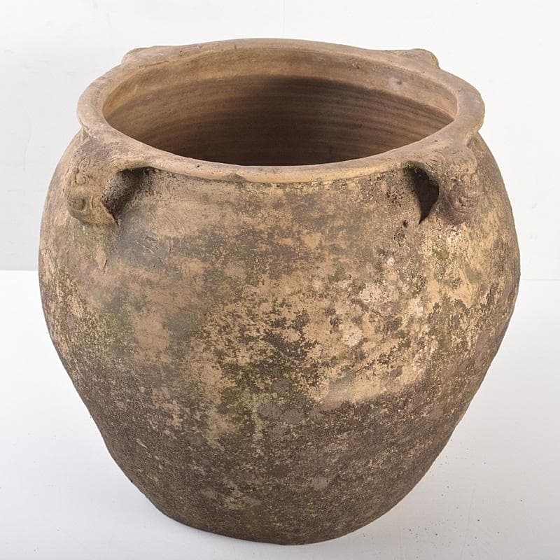 朝鮮美術　須恵器　新羅土器　新羅無釉土　四獣耳壺　M　R7540F