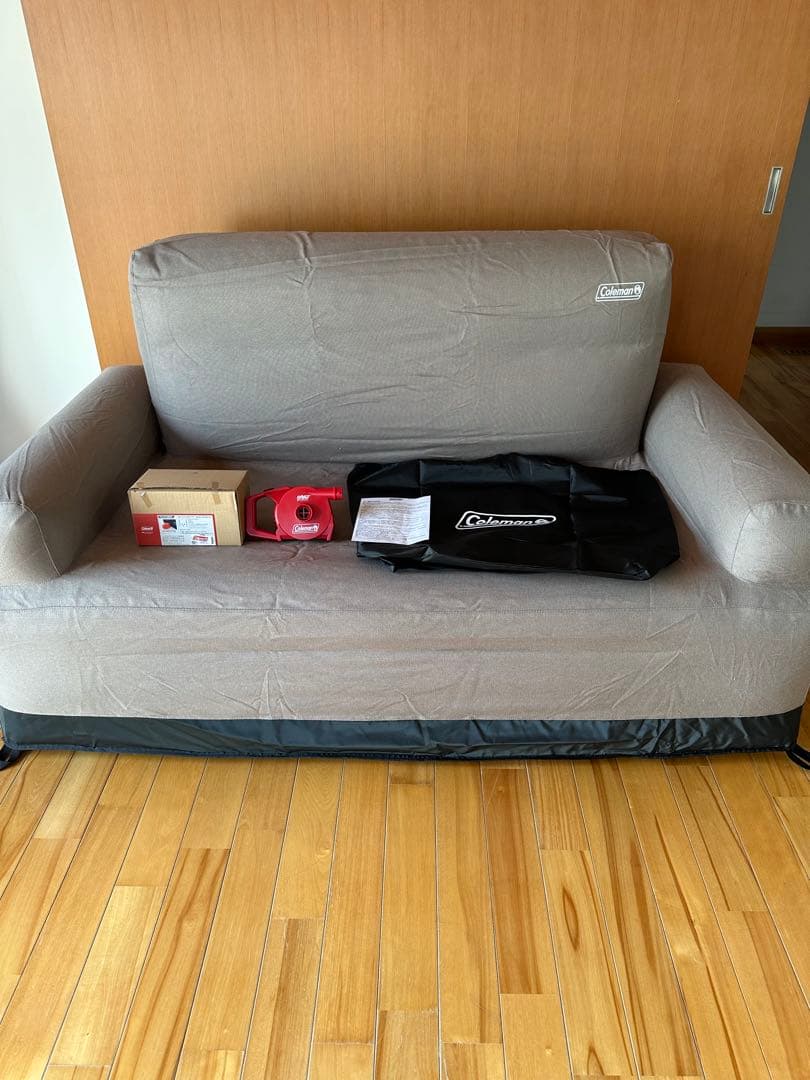 Coleman エアカウチソファーダブル3点セット　コールマン