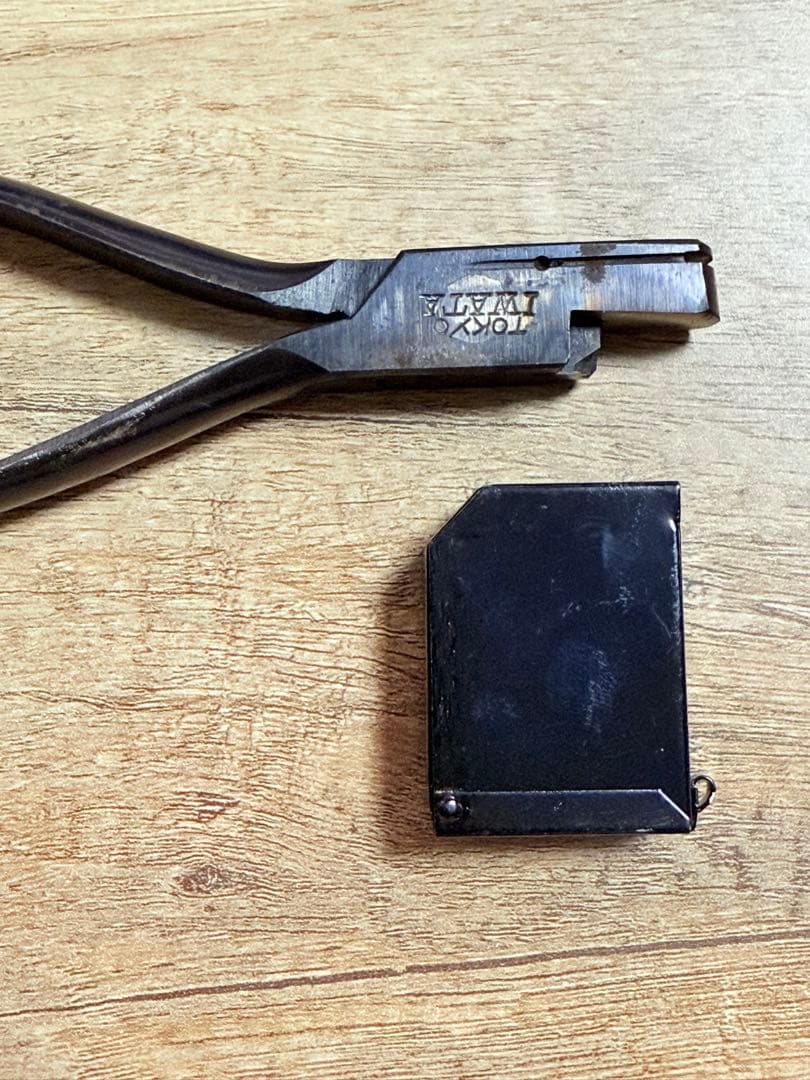 国鉄　切符切り　切符鋏　屑入れケース付き