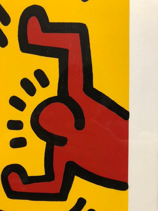 美品Keith Haring Bunny on the Run シルクスクリーン