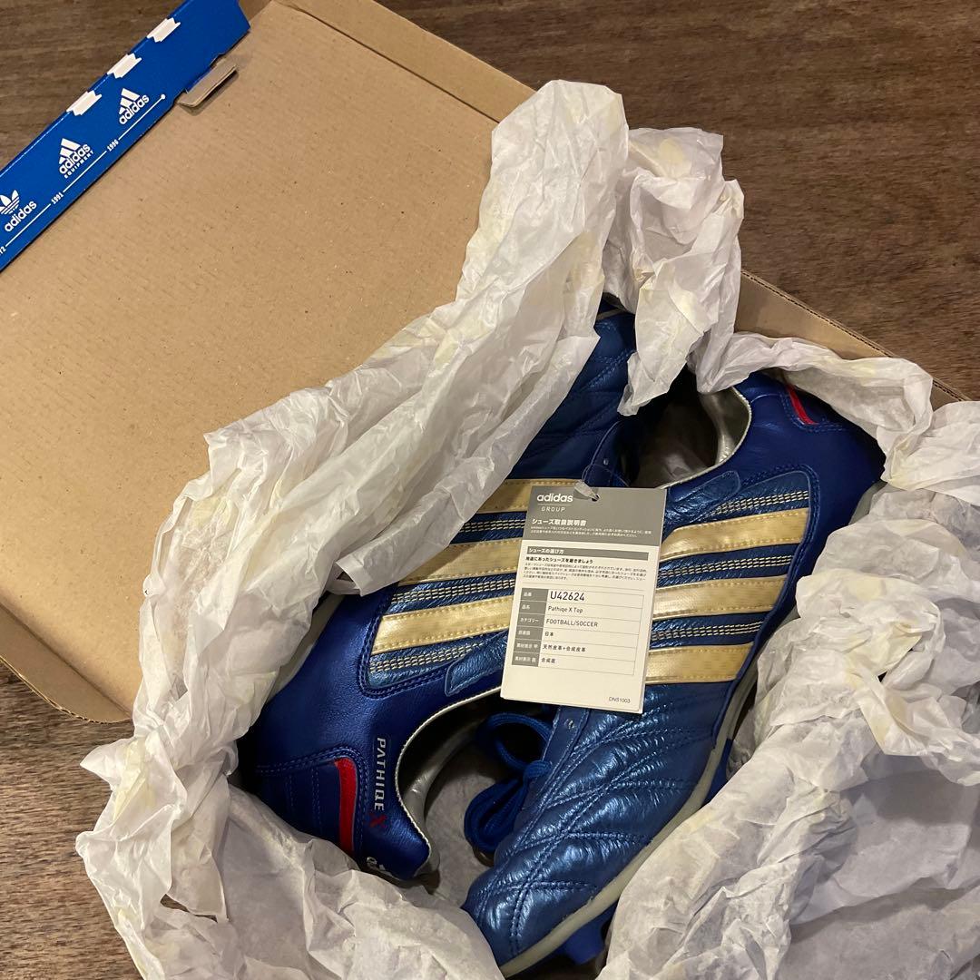 アディダス パティーク X TOP (U42624)サッカー スパイク ブルー