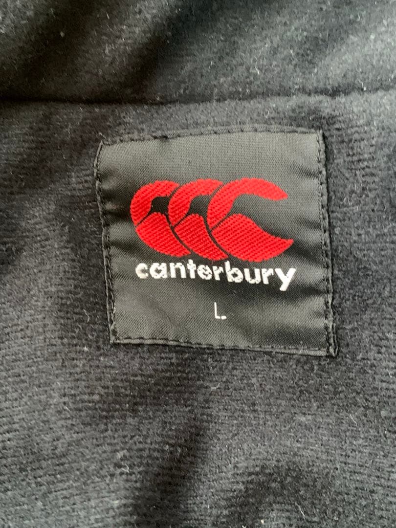 カンタベリー ロングベンチコート メンズL ブラック黒　ラグビー　試合観戦