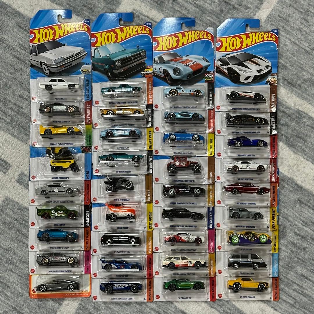 ホットウィール ベーシック 36台セット⑤ フェラーリ GT-R等