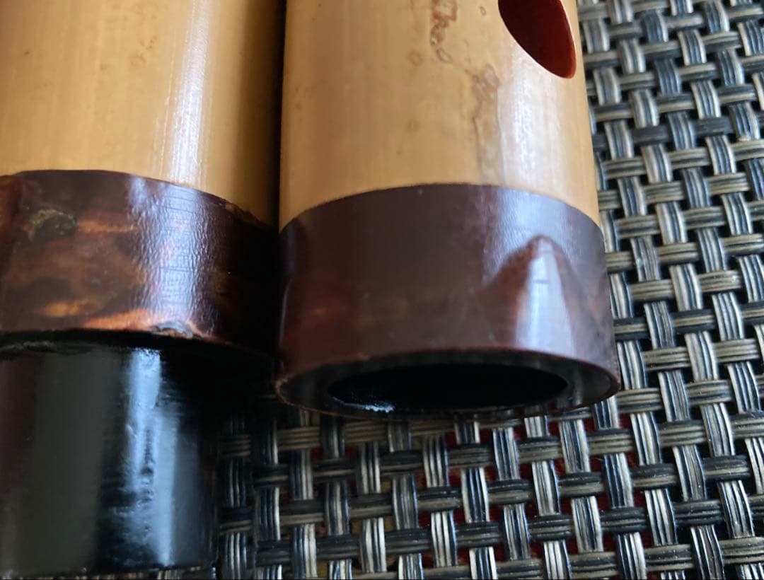 琴古流尺八　【銘有り】二尺二寸管　二印