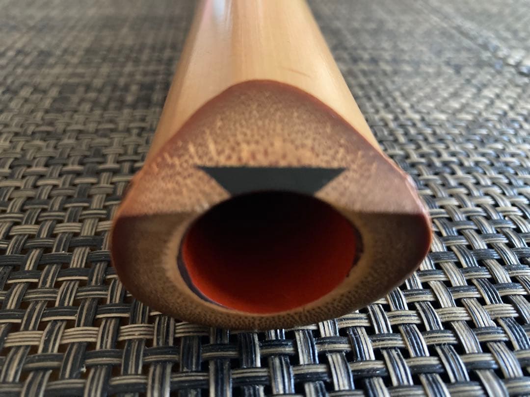 琴古流尺八　【銘有り】二尺二寸管　二印