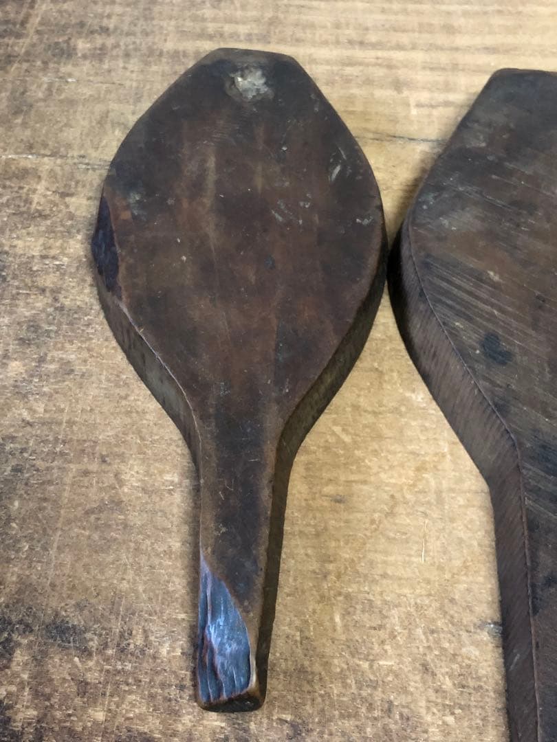 李朝　菓子型　4個まとめて 古民藝　木彫　木型　ブロカント