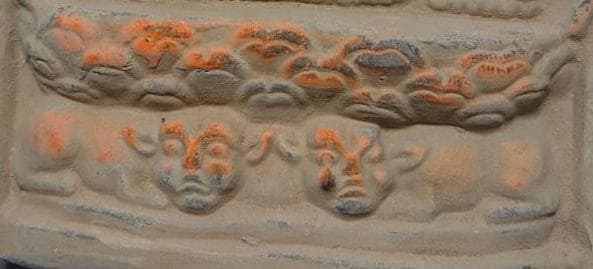 コレクター収集　仏教美術　曼荼羅　磚　（B）