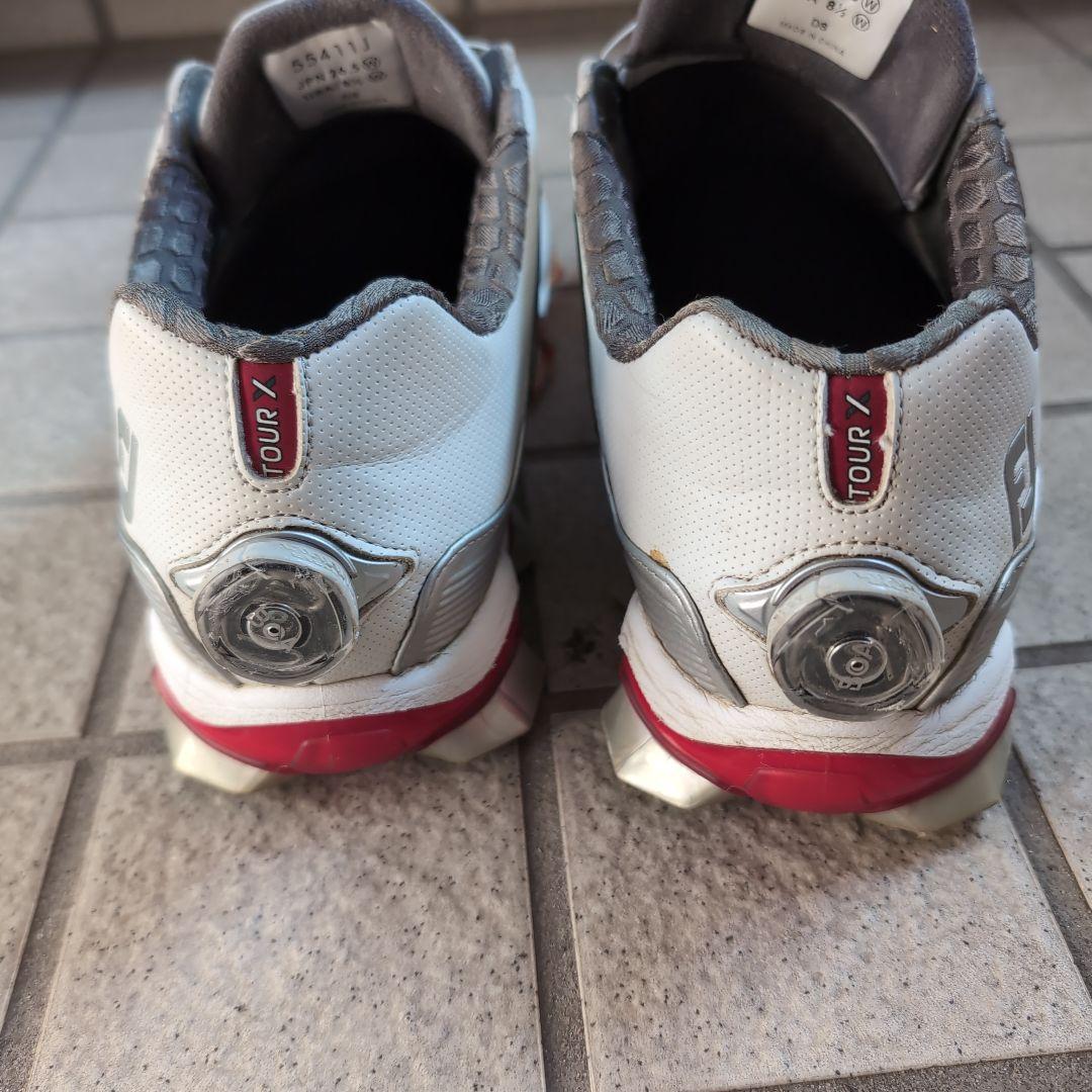 フットジョイ 55411J/TOUR X BOA ホワイト 26.5センチ