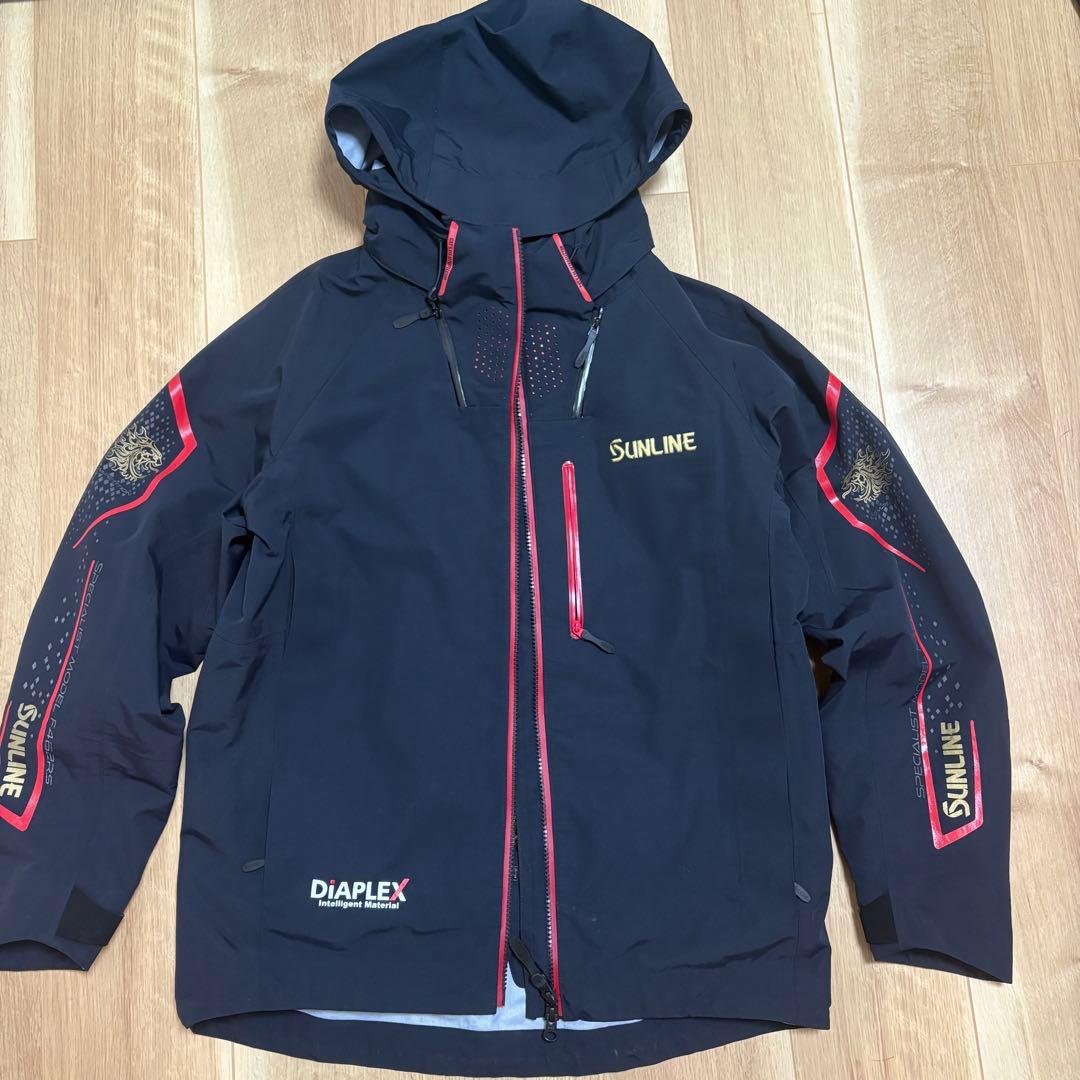 SUNLINE レインウェア Mサイズ 黒　(SUW-23301)