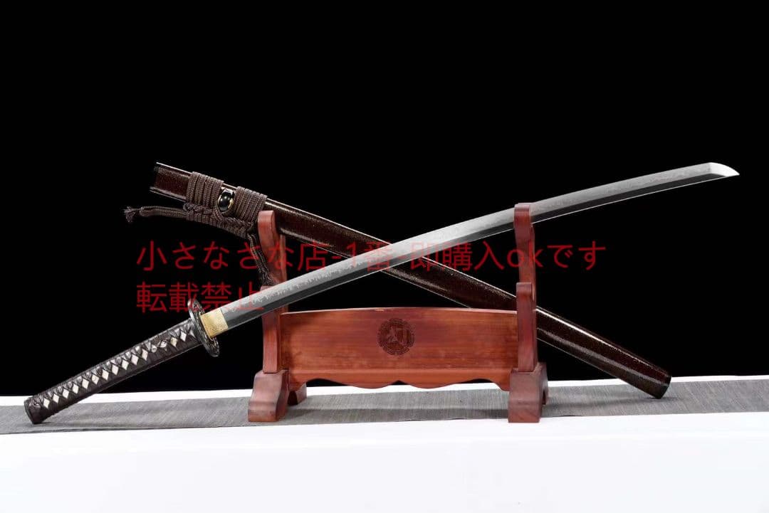 撥水紋研磨刃が白く黒く『浮雲沈香』 古兵器 武具 刀装具 日本刀 模造刀 居合刀