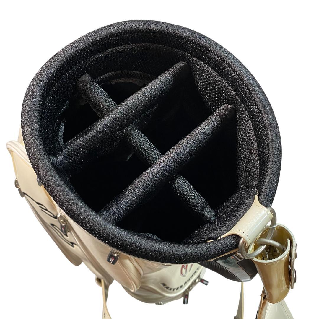 パーリーゲイツ×マスターバニー フード付き キャディバッグ ホワイト ゴルフ