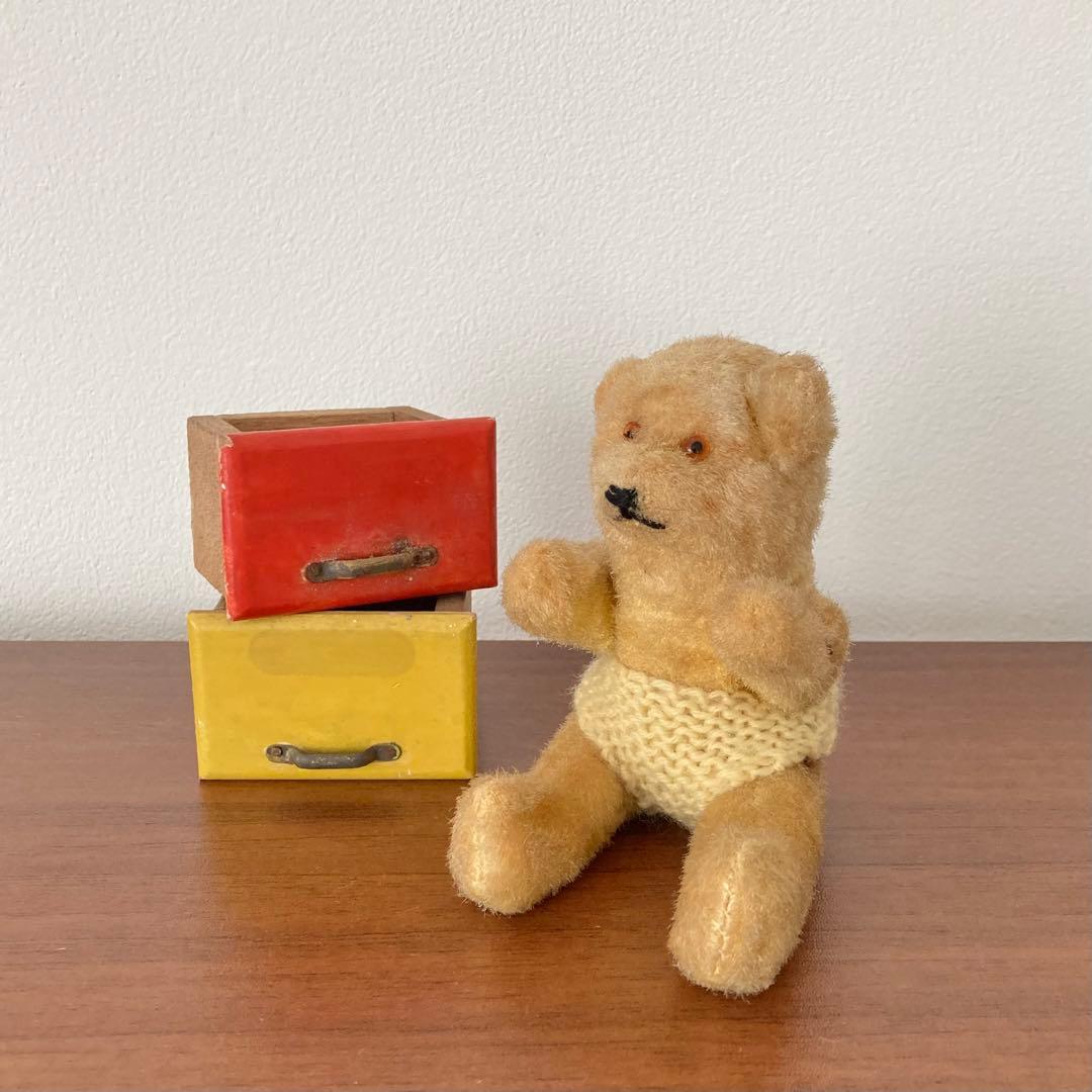 ピーナッツベア　テディベア　くま　人形　ドイツ　ヴィンテージ
