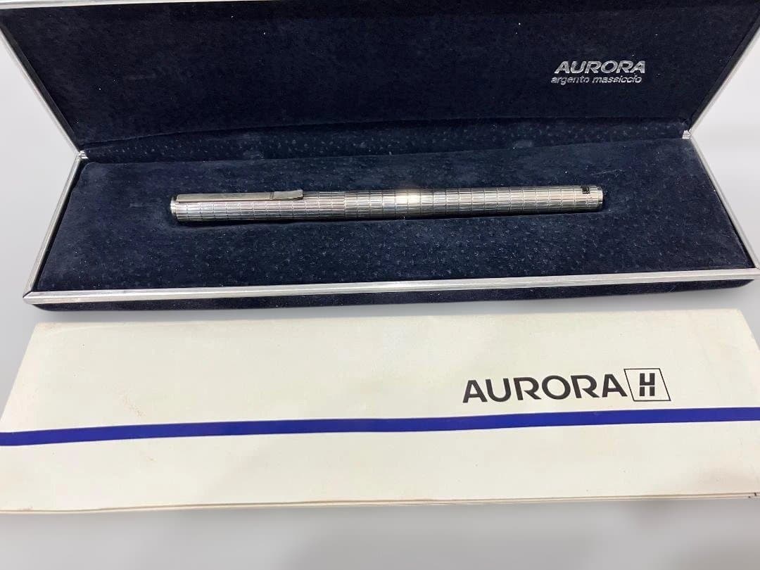ヴィンテージ 未使用 アウロラ 万年筆 アスティル 14K SV925