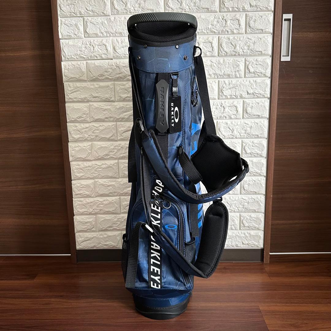 美品 オークリー BGSTAND 12.0 キャディバック ネイビーカモ 9.5