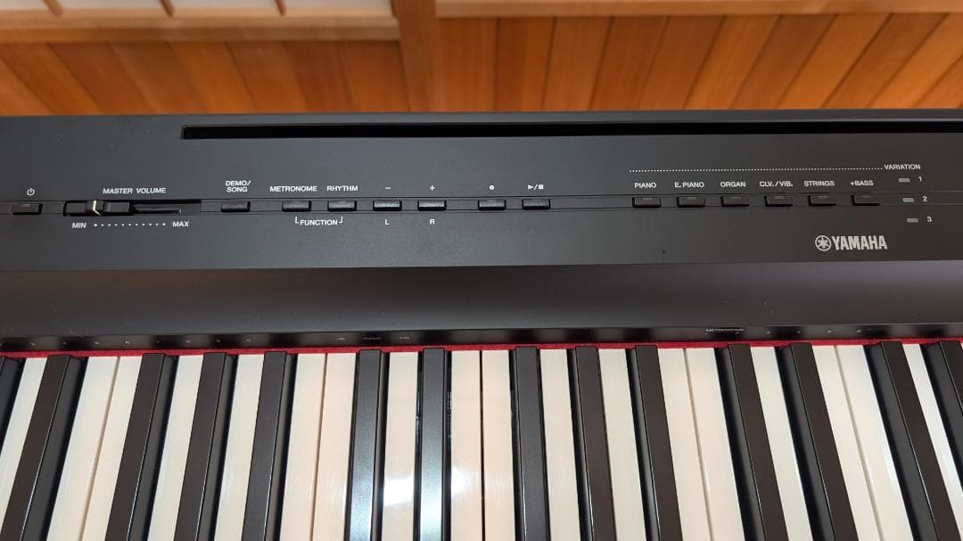 【美品】YAMAHA P-125B、専用スタンドL-125B、ペダルFC3A
