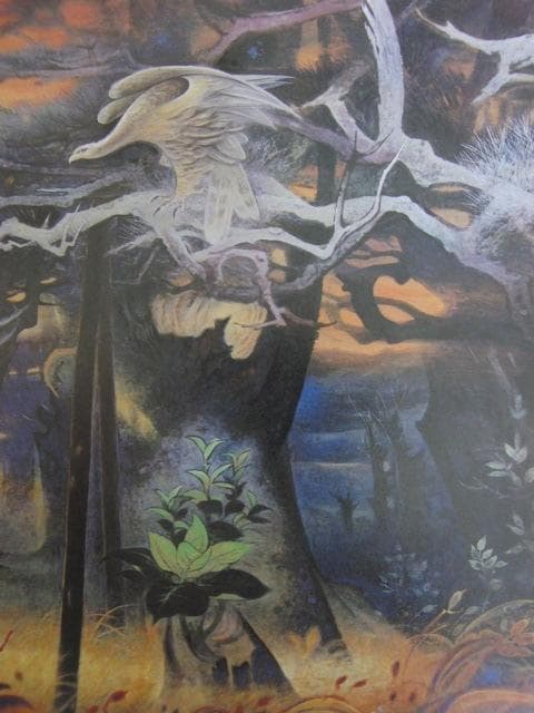 野崎貢、【曙】、希少な額装用画集より、状態良好、新品額装付、日本人画家