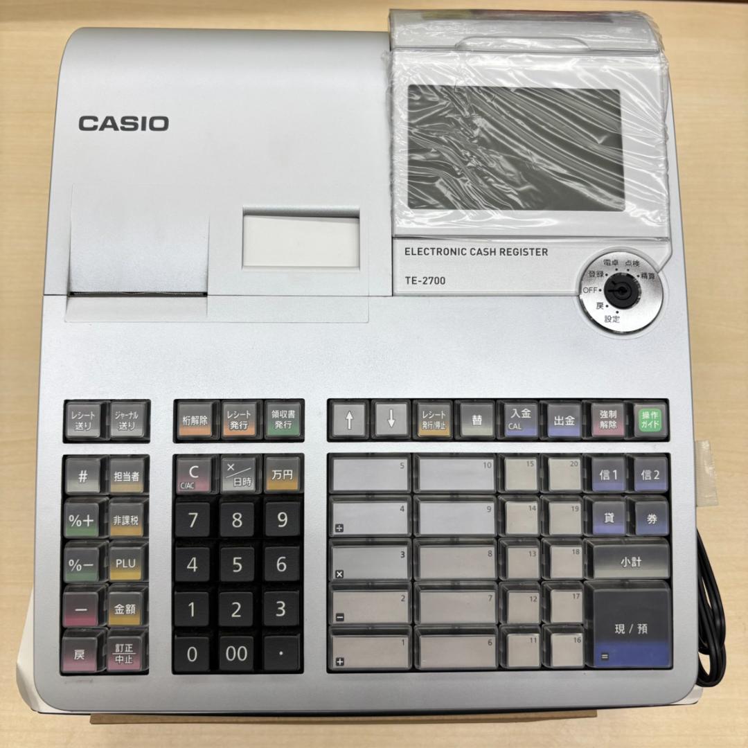 CASIO TE-2700 電子レジスター シルバー