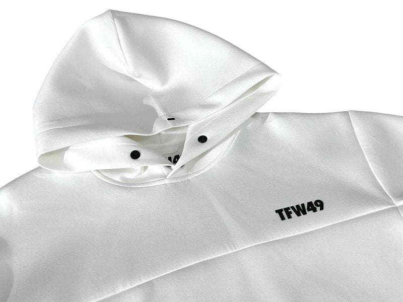 美品 25SS TFW49 ゴルフ ダンボール ニット スウェット パーカー 白