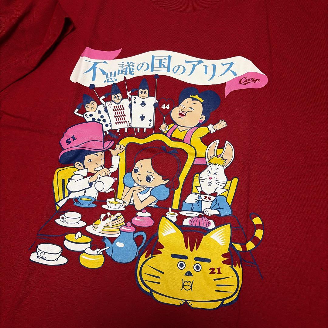 広島カープ 数量限定 スライリー直筆サインT 不思議の国のアリス　Lサイズ