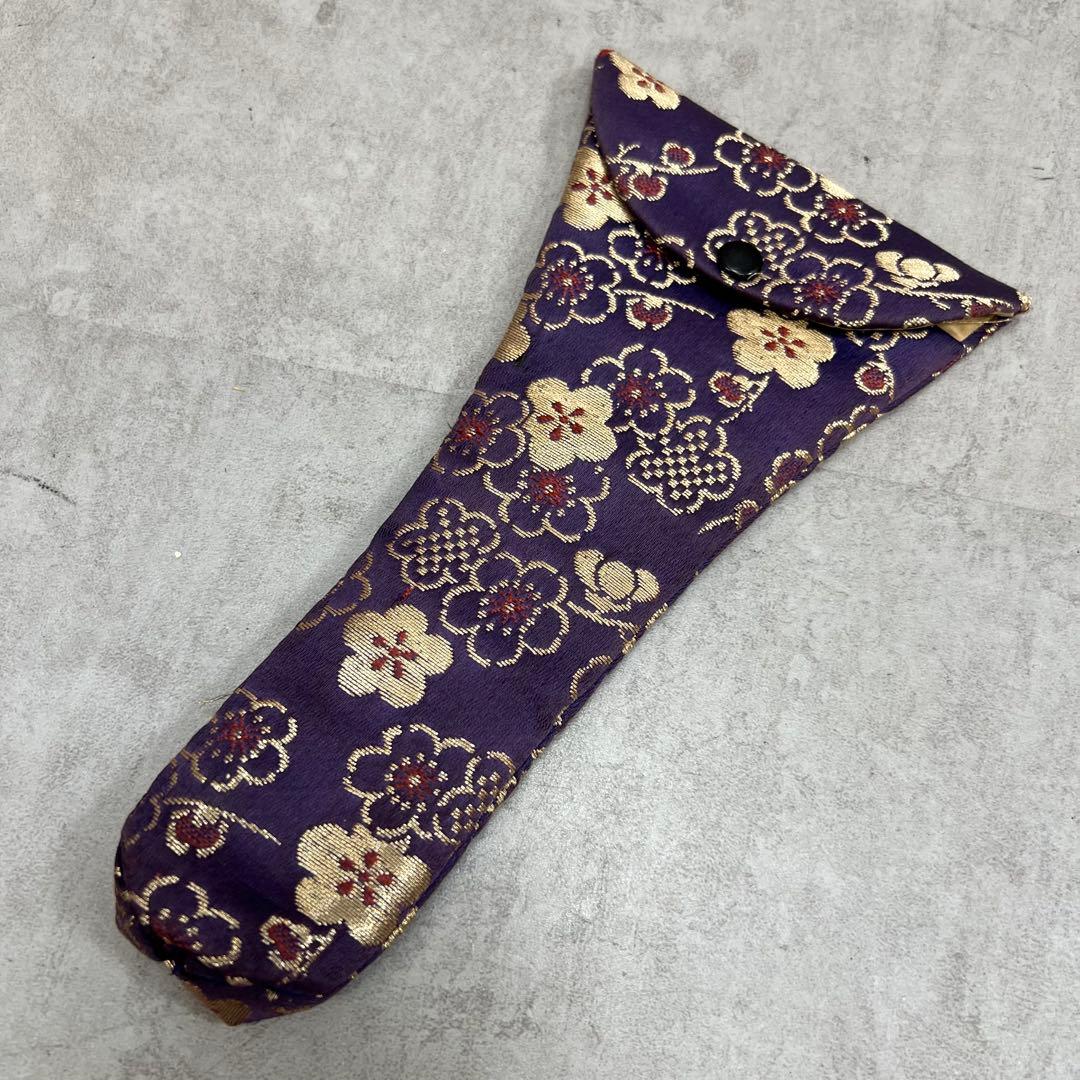 希少　三味線バチ　べっ甲　鼈甲　和楽器　天然素材　長さ約18.2cm　収納袋