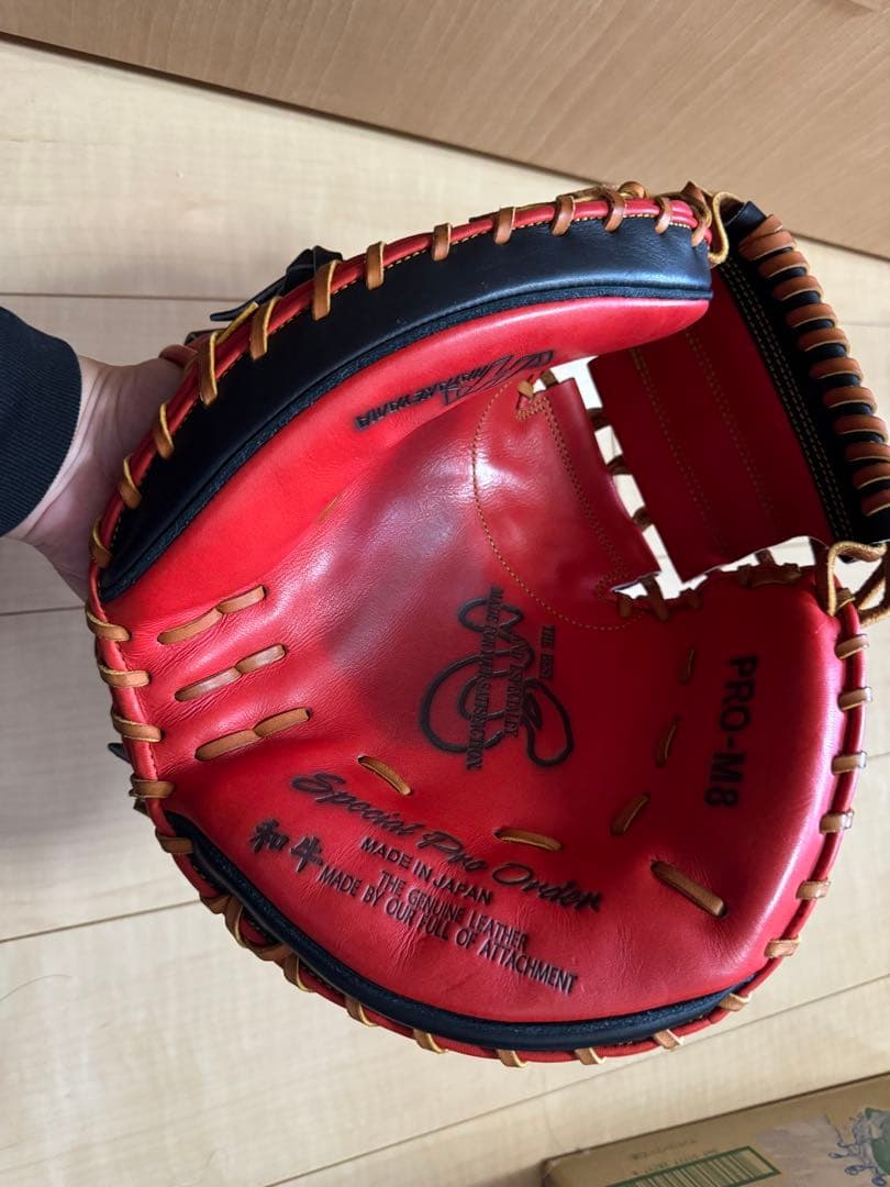 【最終処分値下げ】ハタケヤマ硬式シルバーオーダーミット M8型