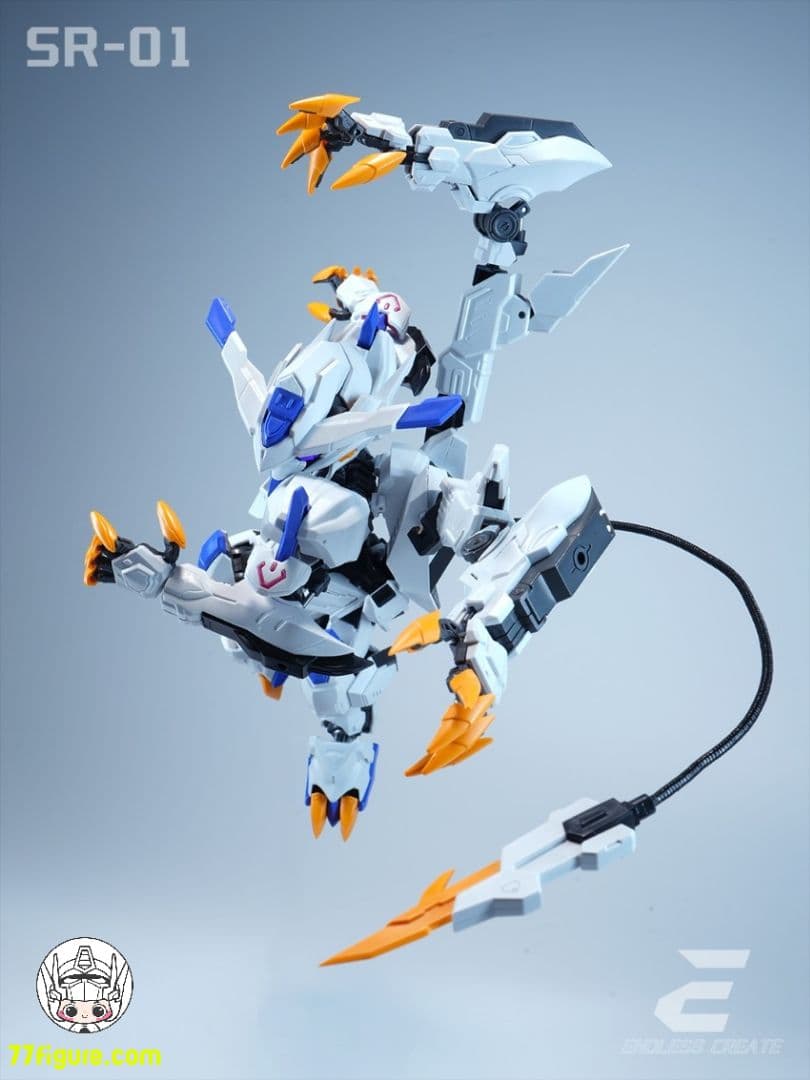 海外　中華製バエル　バルバトス似　形態切替 MGSD相当 発光 組立式プラモデル