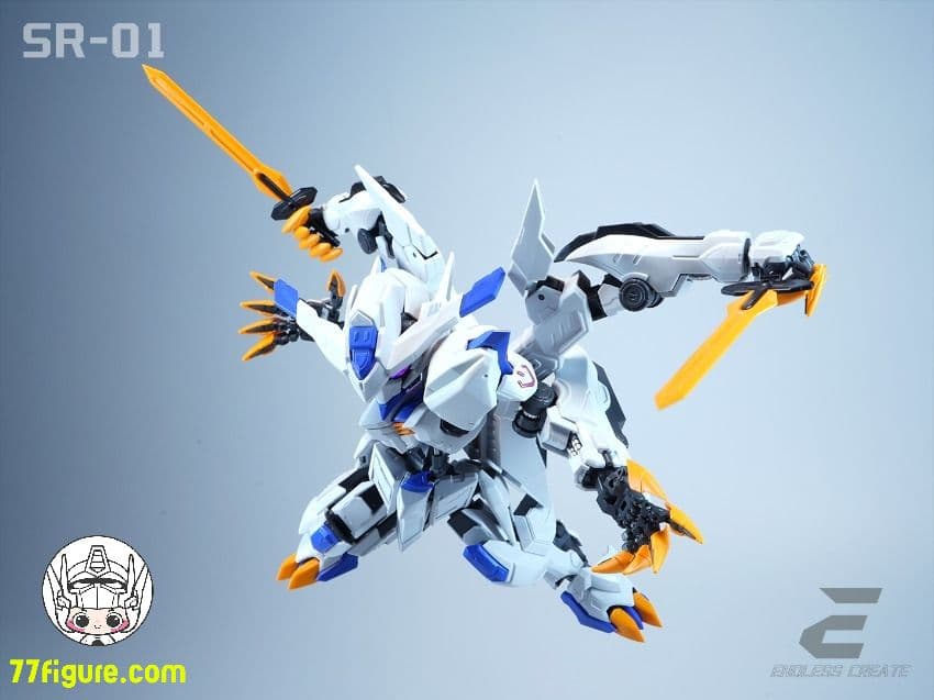 海外　中華製バエル　バルバトス似　形態切替 MGSD相当 発光 組立式プラモデル