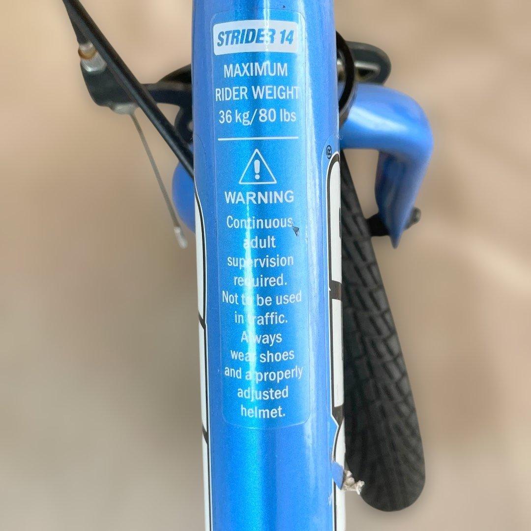 ストライダー✨STRIDER 14x 幼児用自転車 ブルー スタンド付 送料無料