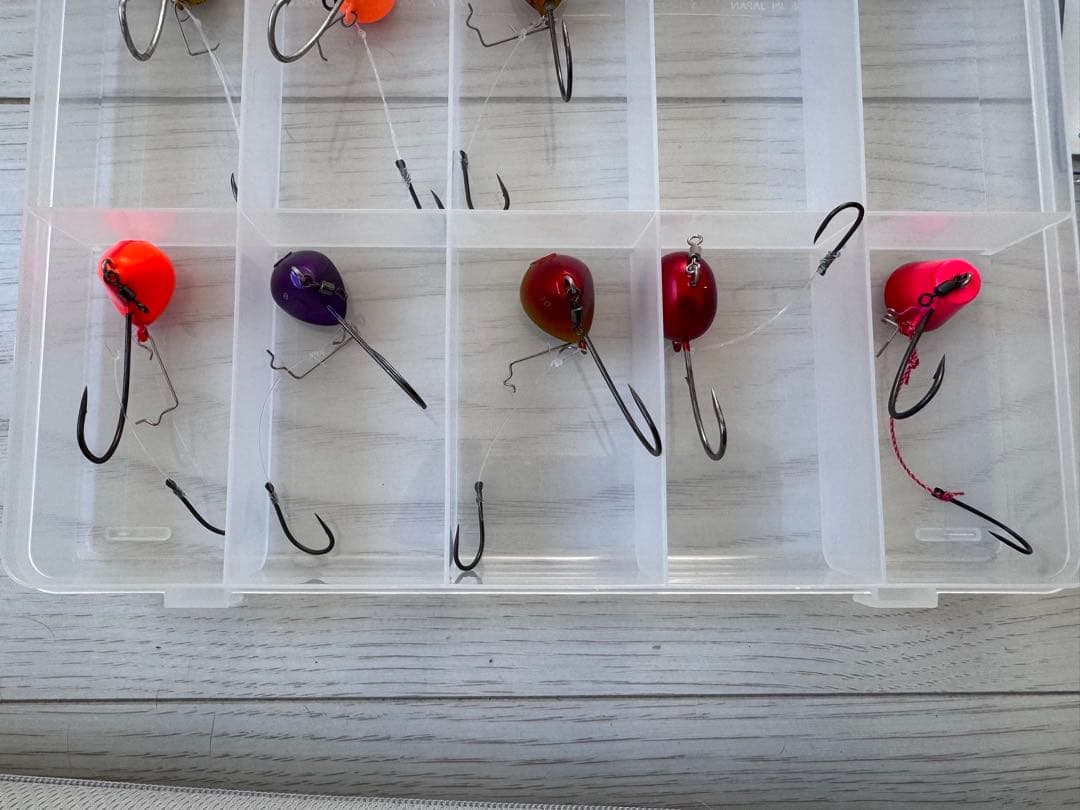 一つテンヤ　TG3個鉛12個の計15個