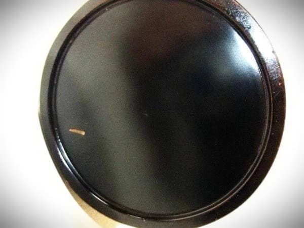 加賀塗師 砺波宗斎 桜花文 桶樽型 花生 天然木 本漆器 時代物