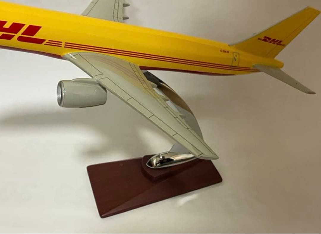 DHL 航空機モデル スタンド付