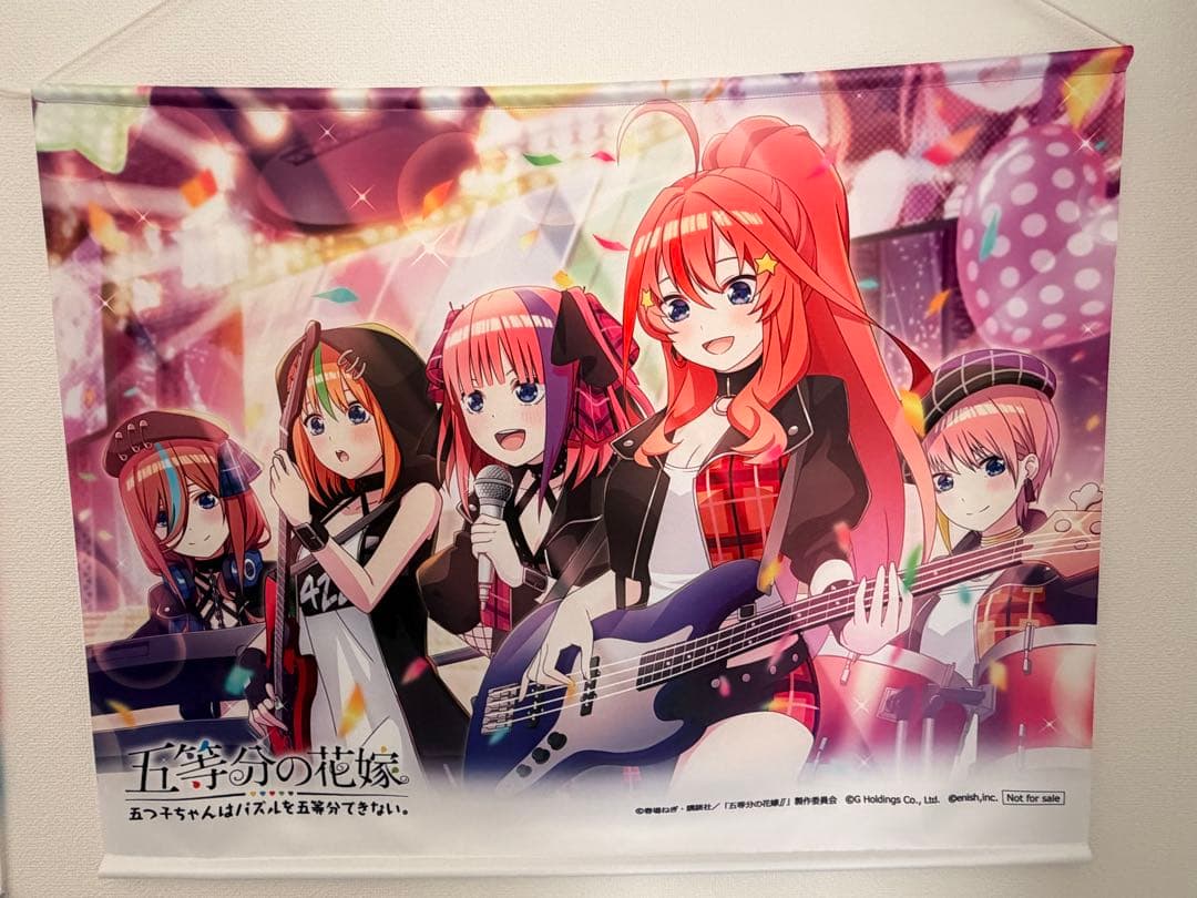 五等分の花嫁 五つ子ちゃんとガールズバンド　タペストリー