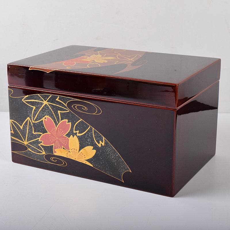 茶道具　利休茶箱　京焼　川添寿楽造　茶碗　飛青磁振出など　九点一式　VR8704