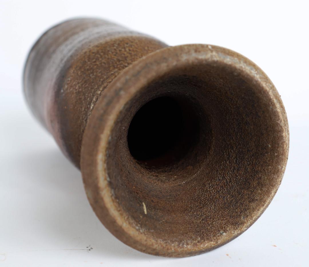 人間国宝 藤原雄 花入 共箱 備前