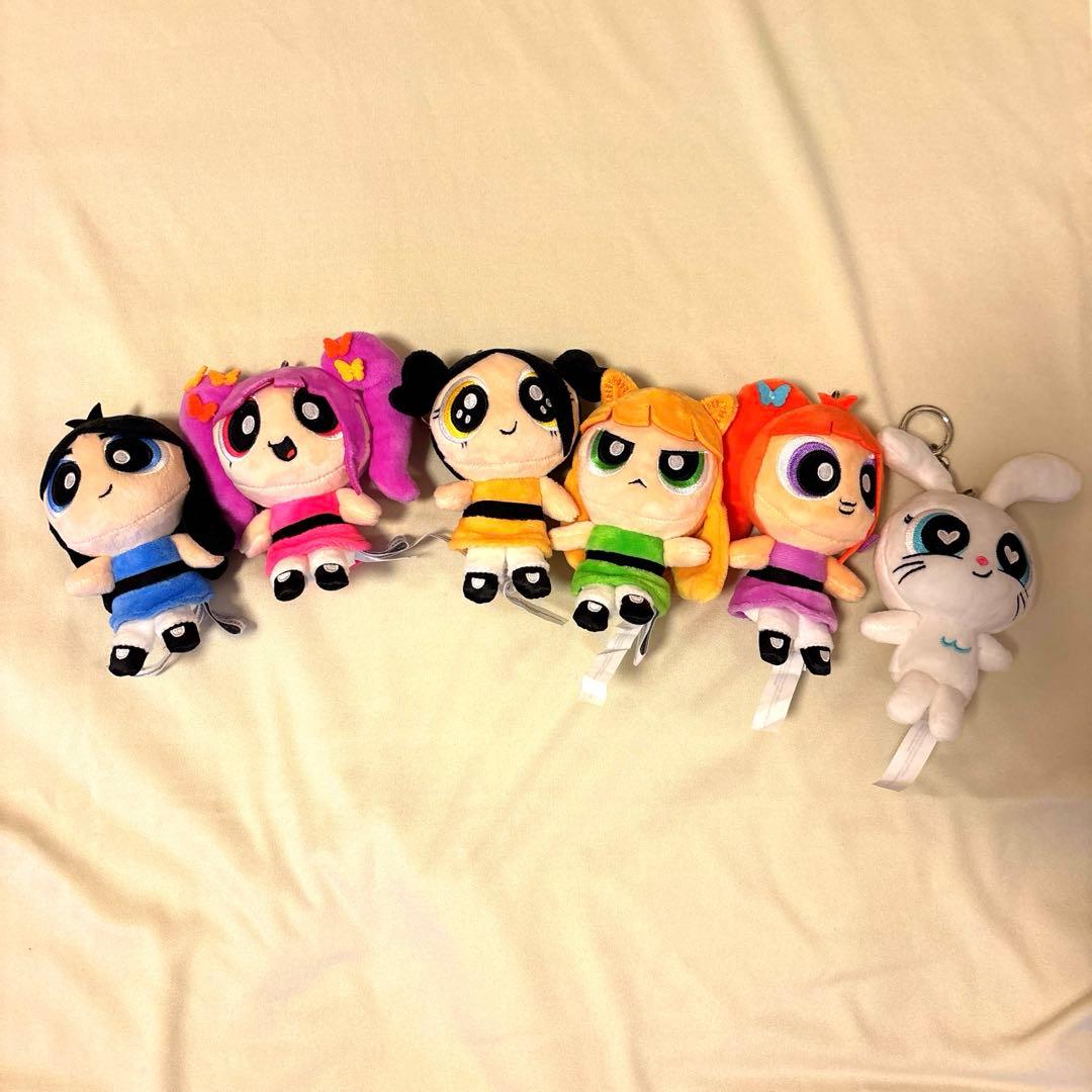 【公式品】newjeans パワーパフガールズ ぬいぐるみキーホルダー6体セット