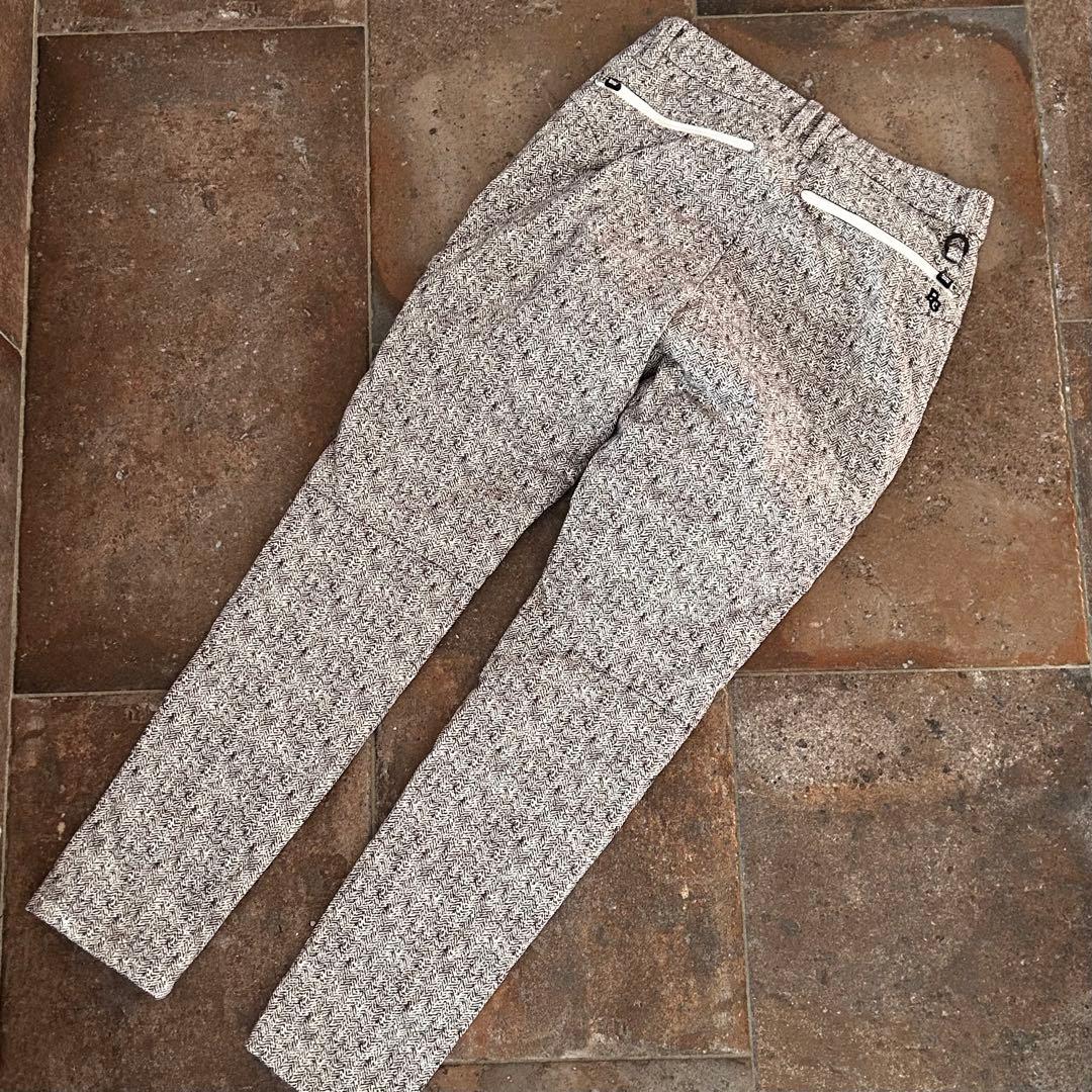 【PEARLY GATES】ダイヤキルトヘリンボーン シンサレート　中綿パンツ