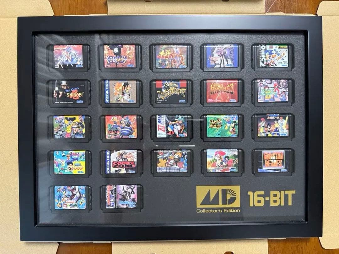 セガタイトルミニカートリッジ額装セット　メガドライブ