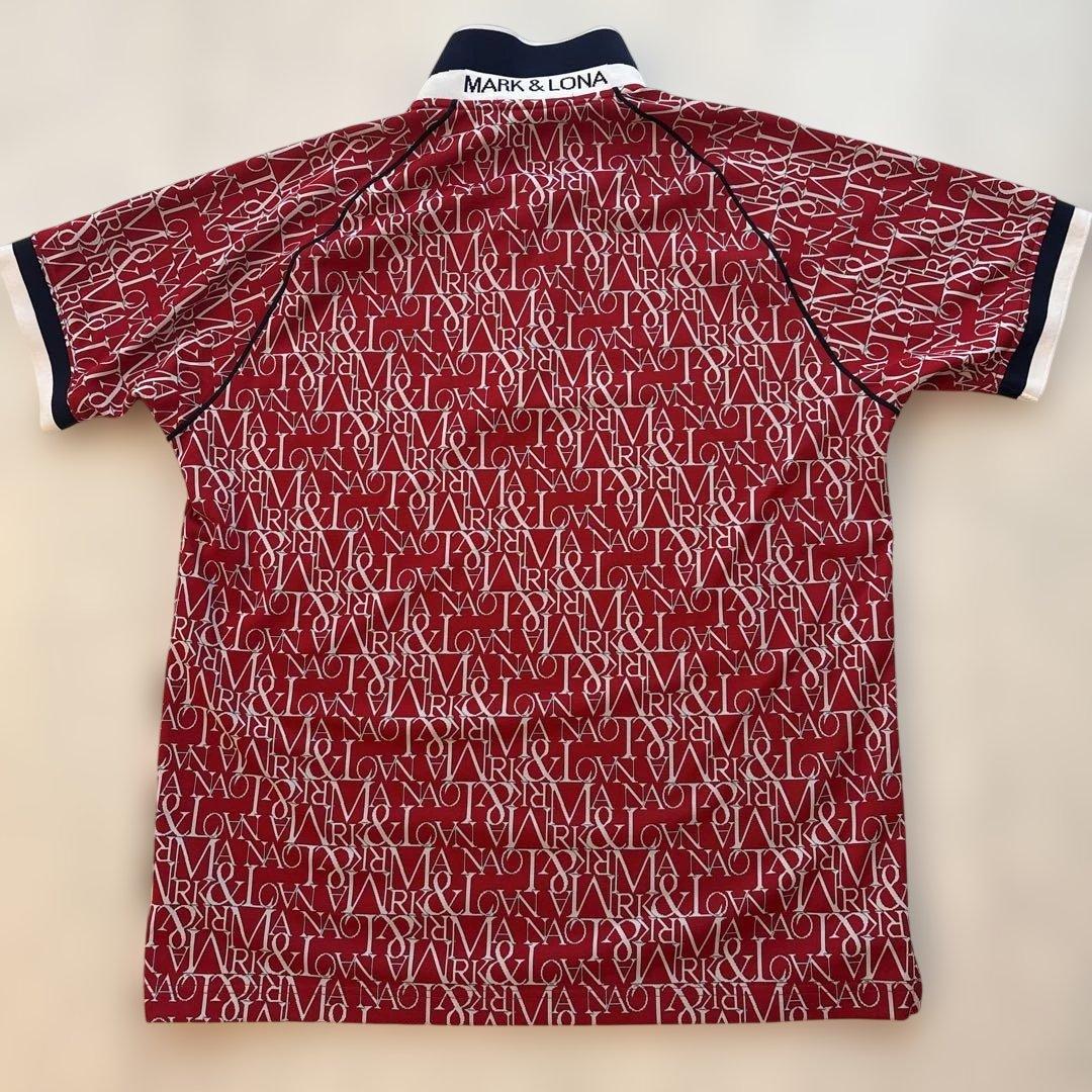 MARK & LONA ロゴパターン ゴルフシャツ